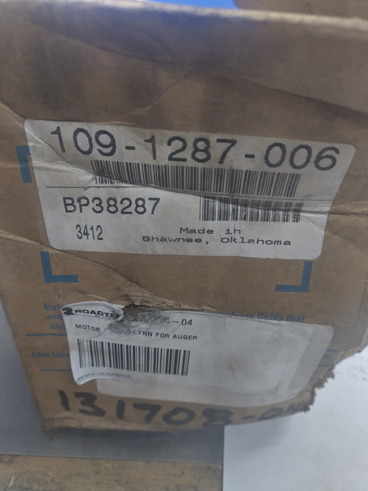 ORIGINAL Char-Lynn 109-1287-006 Hydraulic Motor =New Old Stock=
