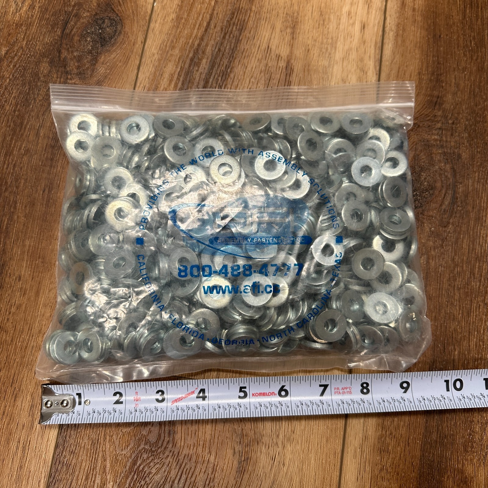 (500) 8mm Metric Zinc Steel Flat Washers USA Made M8 Flat Washer DIN7349 M8STZ