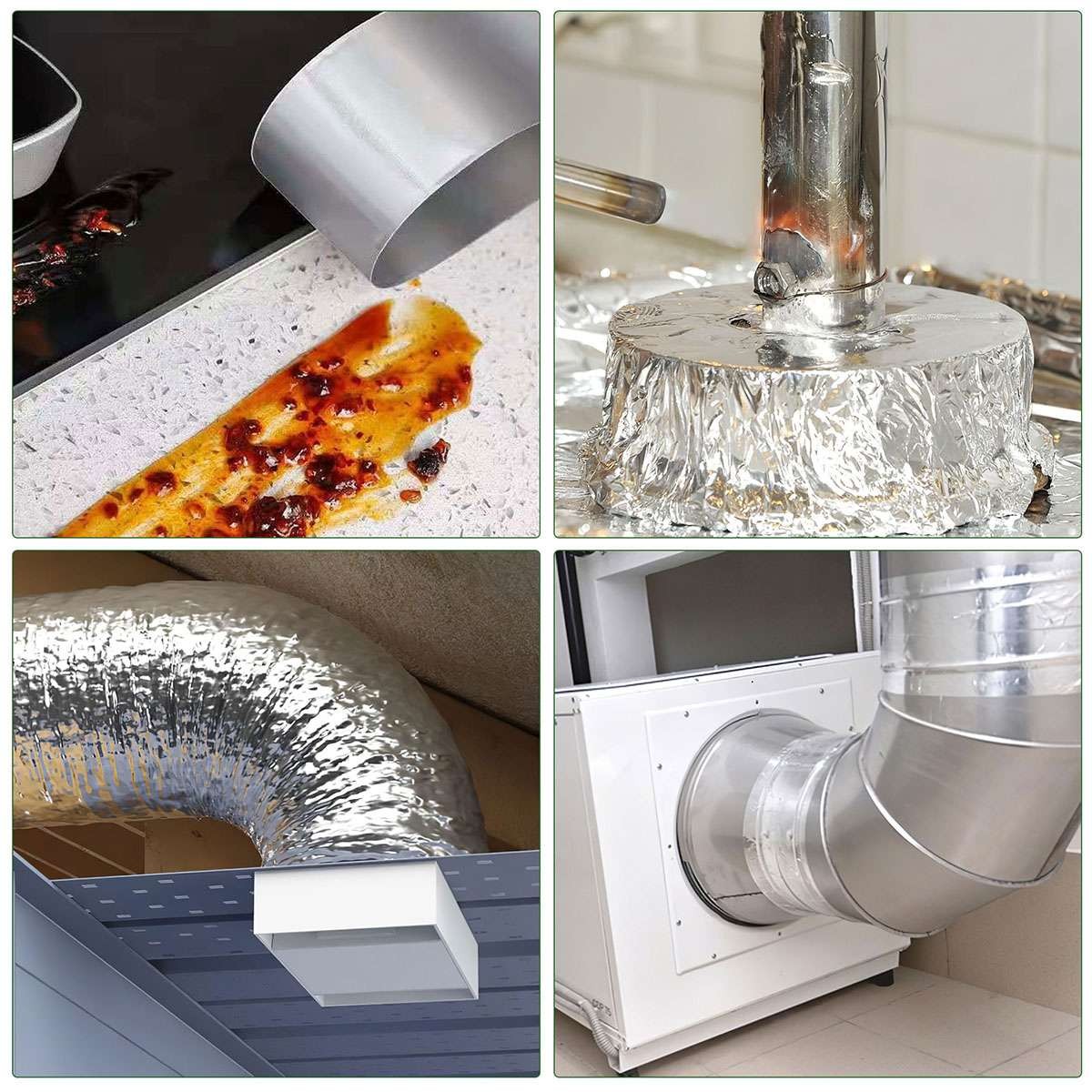 2in x 33FT Aluminum Foil Tape Heat Resistant Waterproof Insulation Home Repair