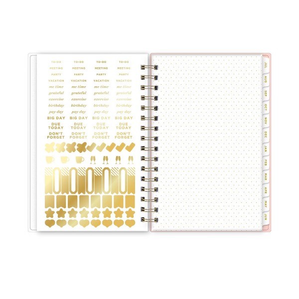 5"x8" 2026-2027 Planner Fiona Rose Blush Frosted Daily/Monthly