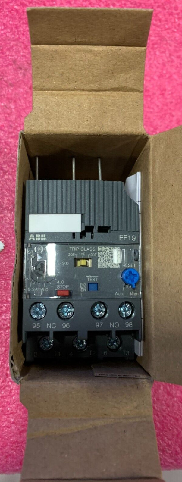 ABB EF19-6.3 Electronic Overload Relay 1SAX121001R1104 QTY 1