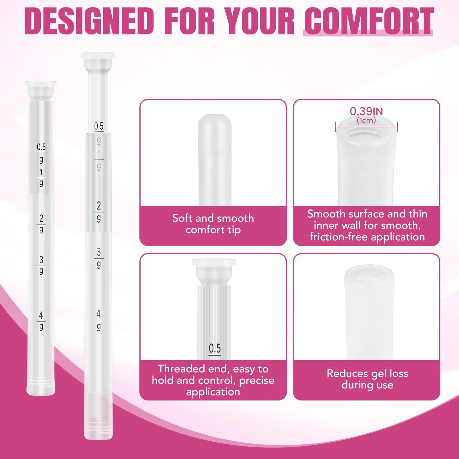 100 PACK Disposable Vaginal Suppository Applicator for 1 Count (Pack of 100)