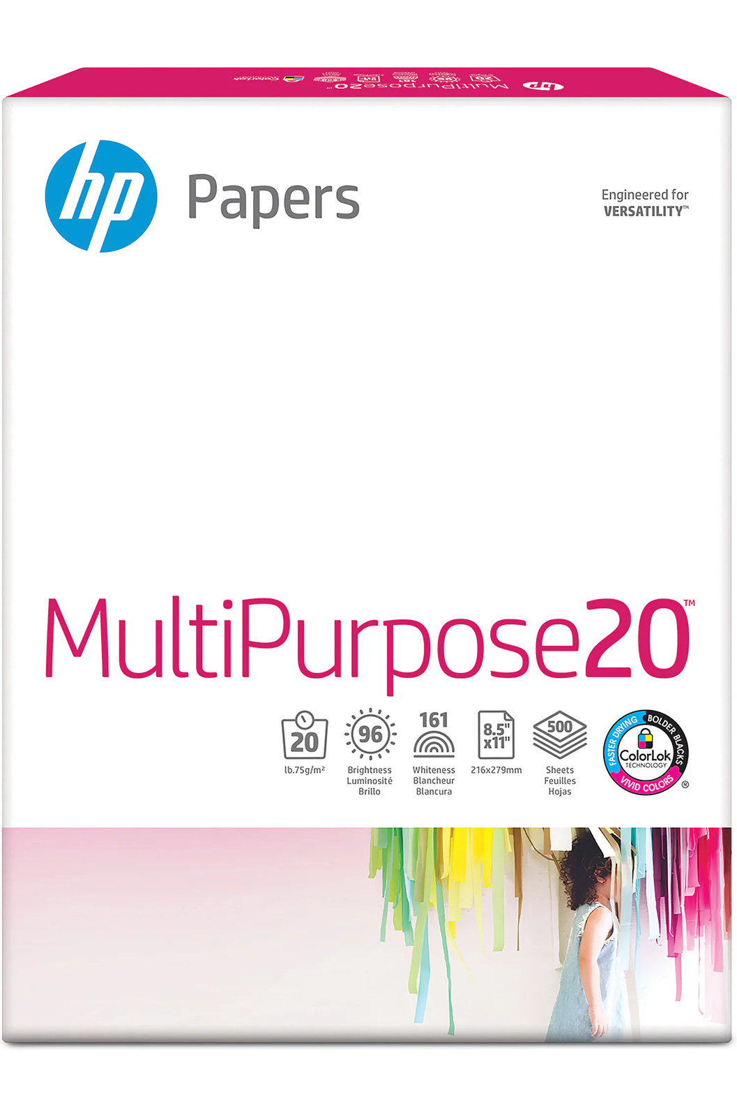 HP Multipurpose Paper | 500 Sheets | Letter | 8.5 x 11 in | HPM1120R