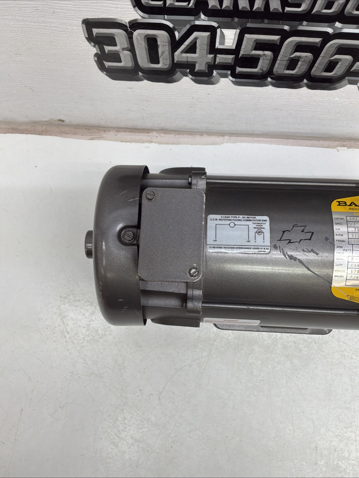 Baldor DC Industrial Motor CDP3440 3/4HP 90 VDC 1750 RPM NEW