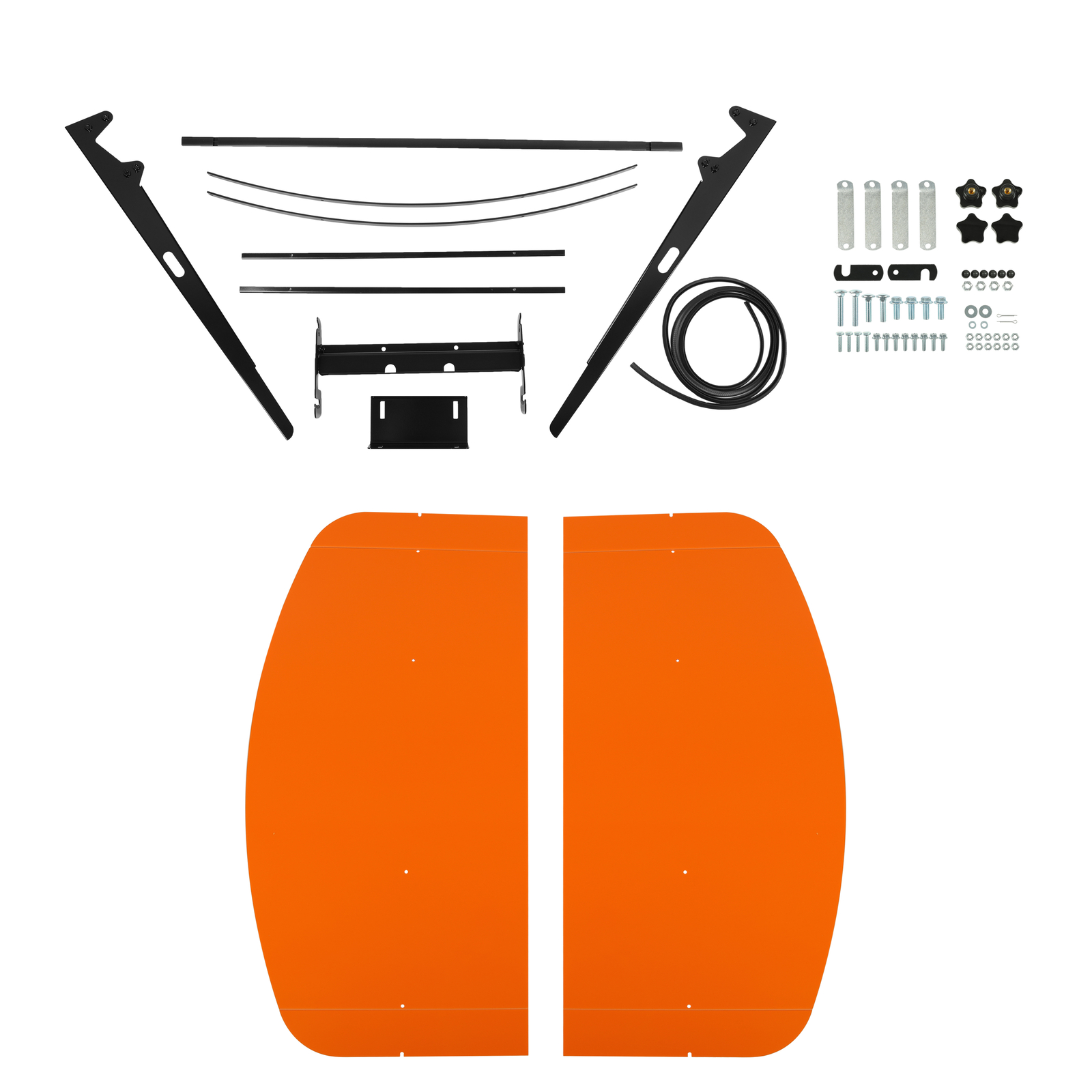 Sun Shield Tuff Top Tractor Canopy For ROPS 48-3/8″ X 48-3/8″ – Orange