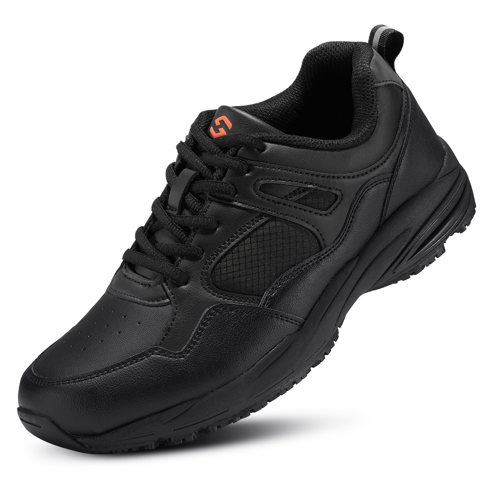 HISEA NINGO Men’s Slip Resistant Work Shoes Chef Kitchen Oil Resistant Sneakers