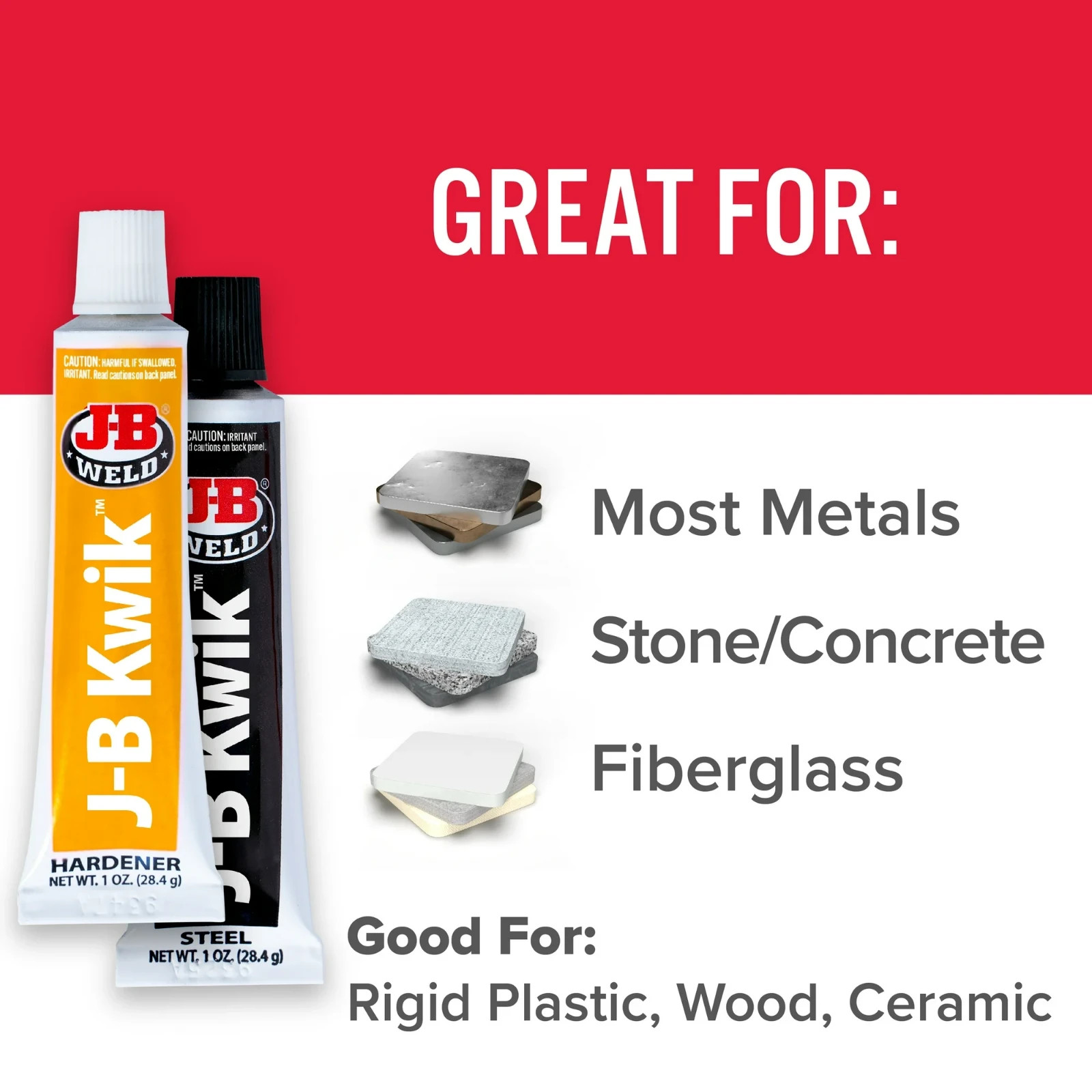 J-B Weld 8276 KwikWeld Quick Setting Steel Reinforced Epoxy – Dark Grey 2 oz