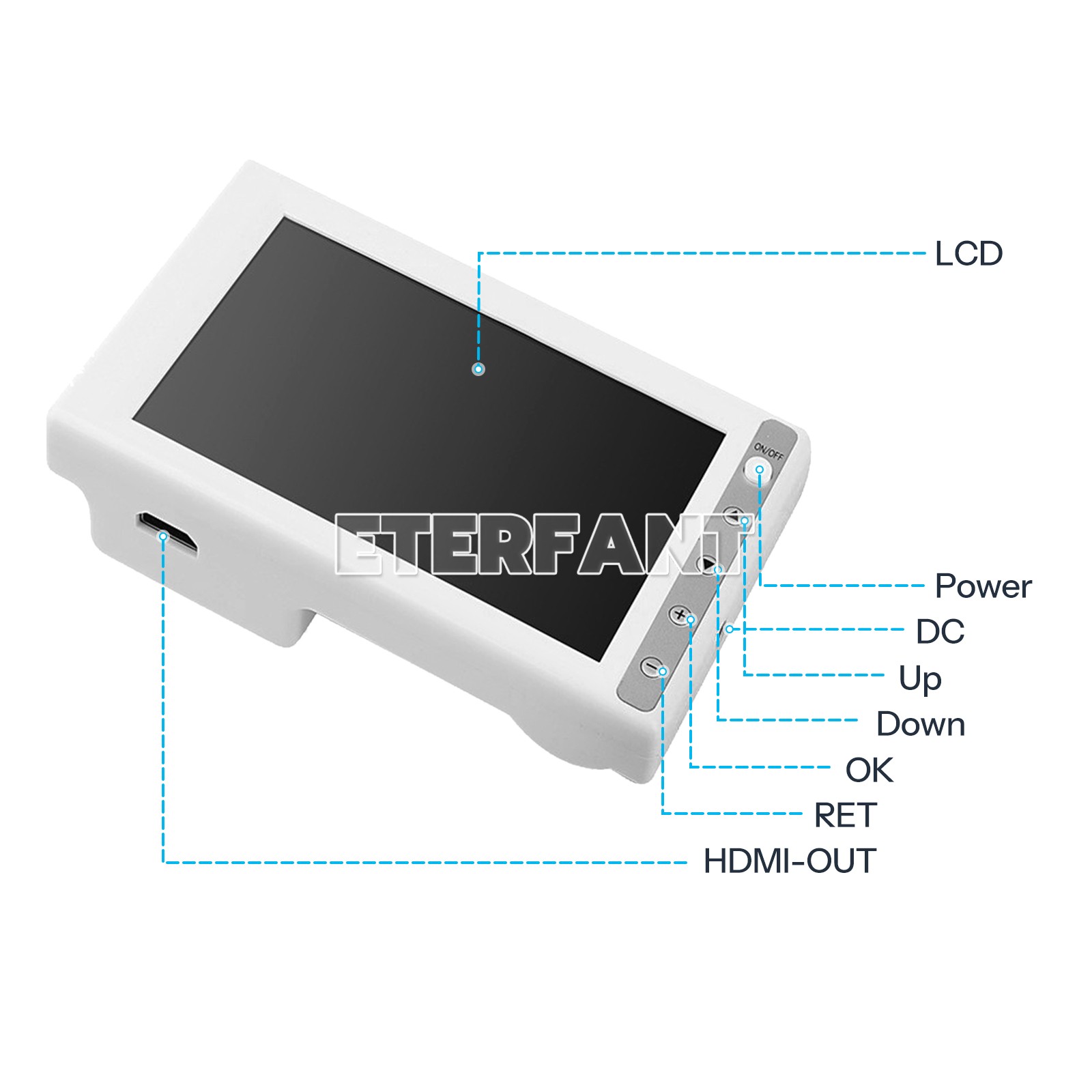 ETERFANT AV300 Vein Finder Blood Vessel Searching Machine 5.5” LCD Screen