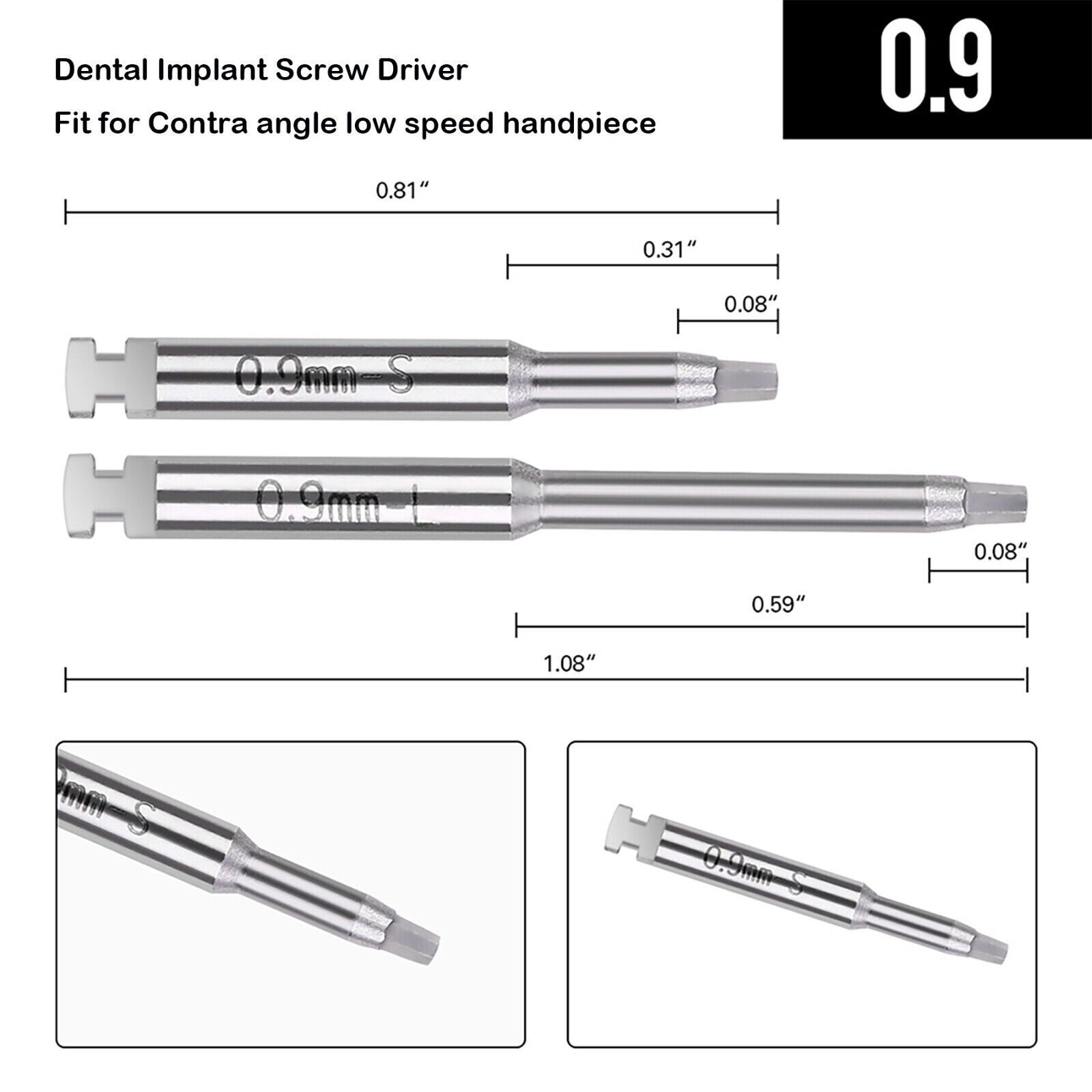 Dental SD 16PCS Drivers Torque Drivers Torque Wrench Handpiece Surgident Adapter