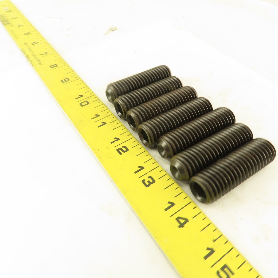 5/8″-11 x 2″ Cup Point Socket Head Set Screw Lot Of 7