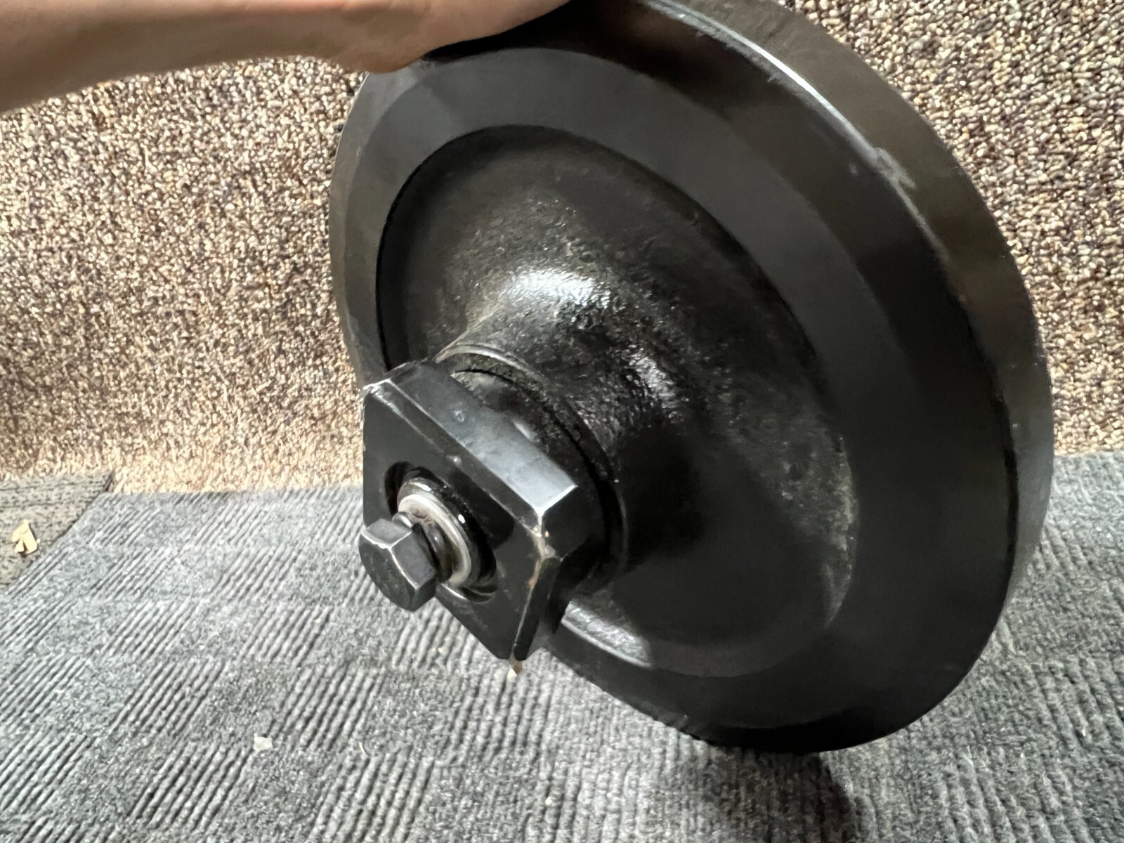 Rear Idler Roller 2″ Roller Width 3.5″ Roller to Edge 3.85″ Center Lip to Roller