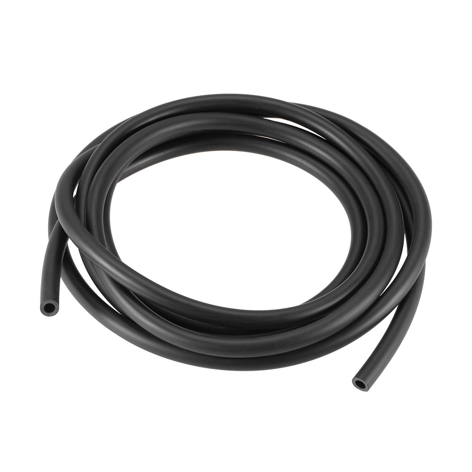 3/16″ x 5/16″ 8ft Black Rubber Lubricant Tubing Oil Resistant Plastic Tubing