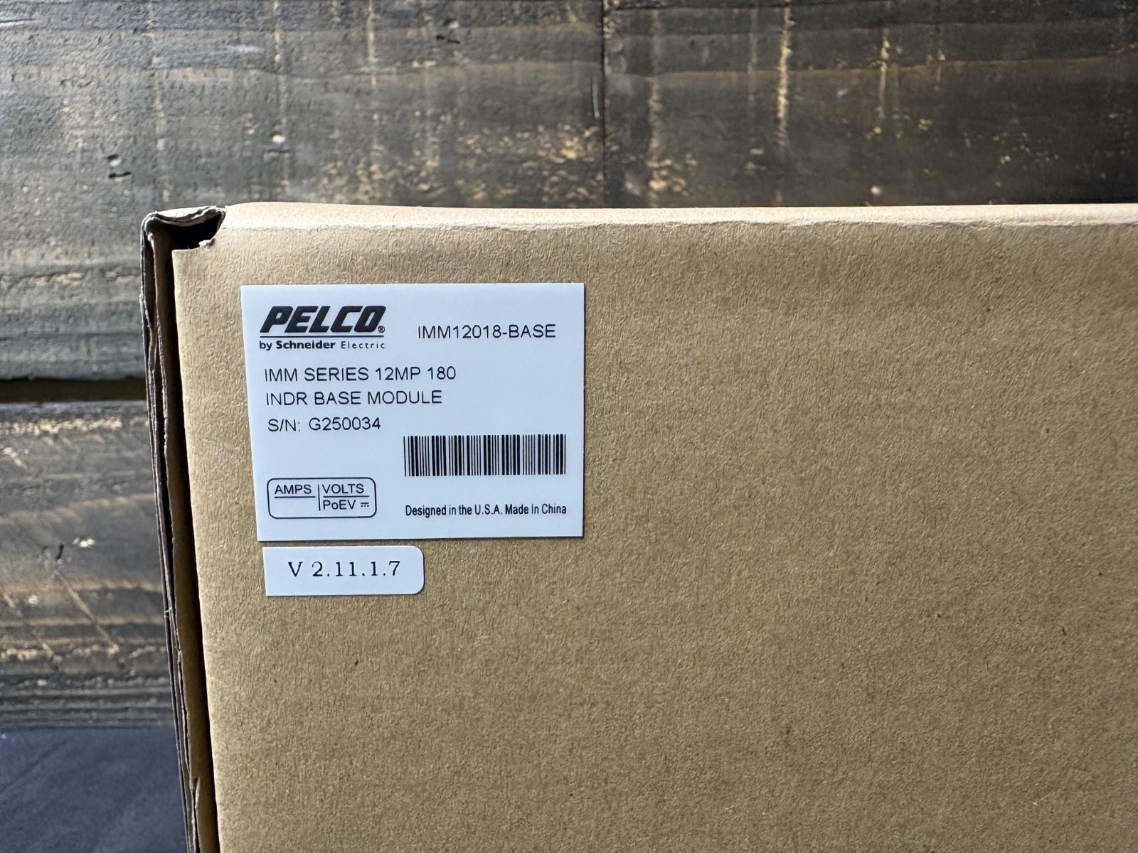 Pelco INDR Base Module IMM12018-BASE, 180-Degree Panoramic Security