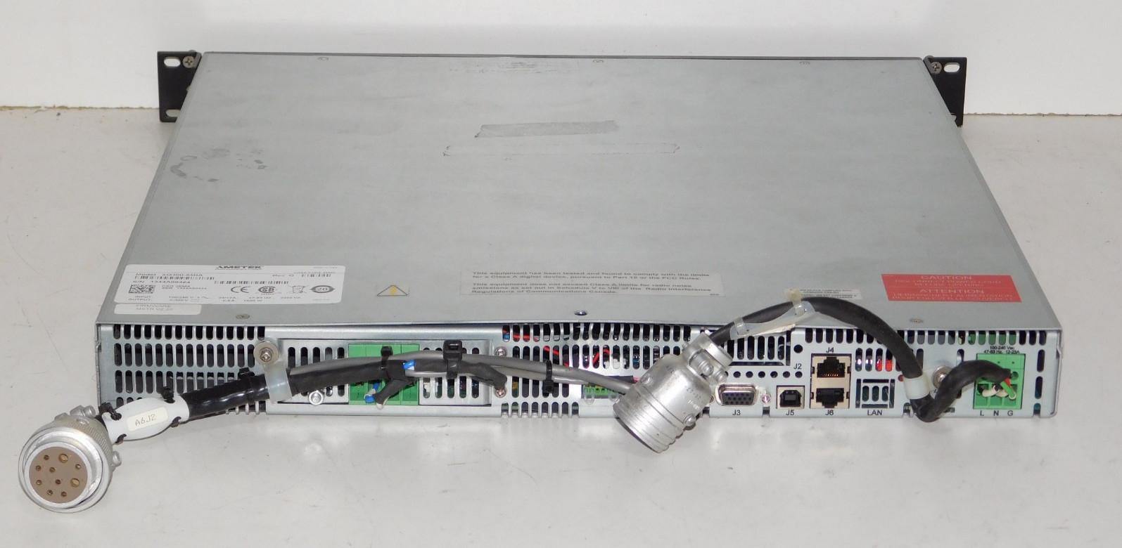 Sorensen XG 300-5 DC Programmable Power Supply Rack Unit Ametek XG300-5MIA USA