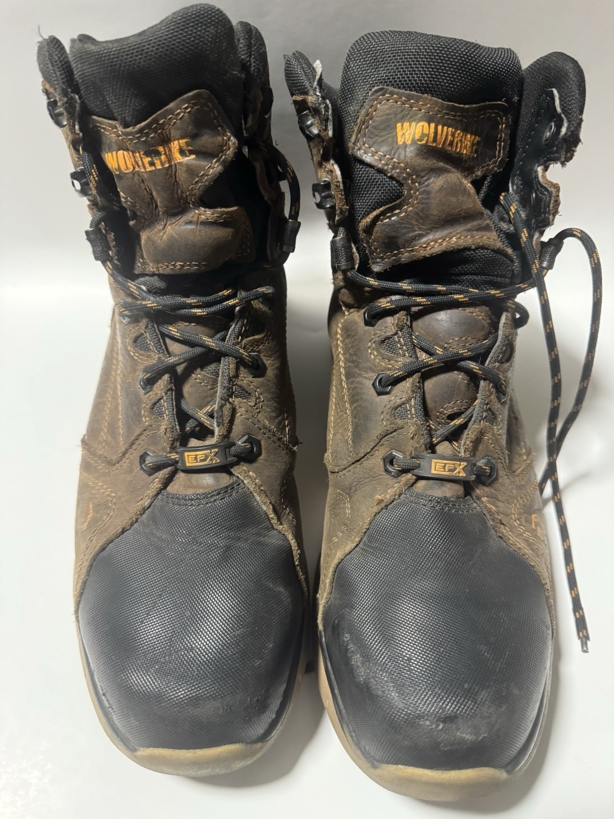 Wolverine EPX ASTM 2413-18 Safety Work Boots Mens 10.5M Brown Leather Steel Toe