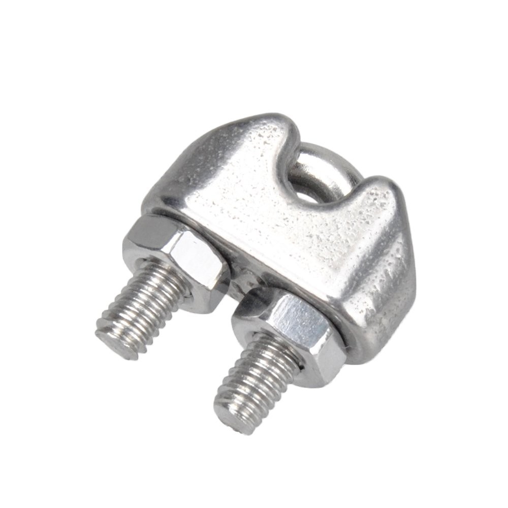 YAMASO 20PCS 1/8 Inches M3 Stainless Steel Wire Rope Cable Clip Clamp
