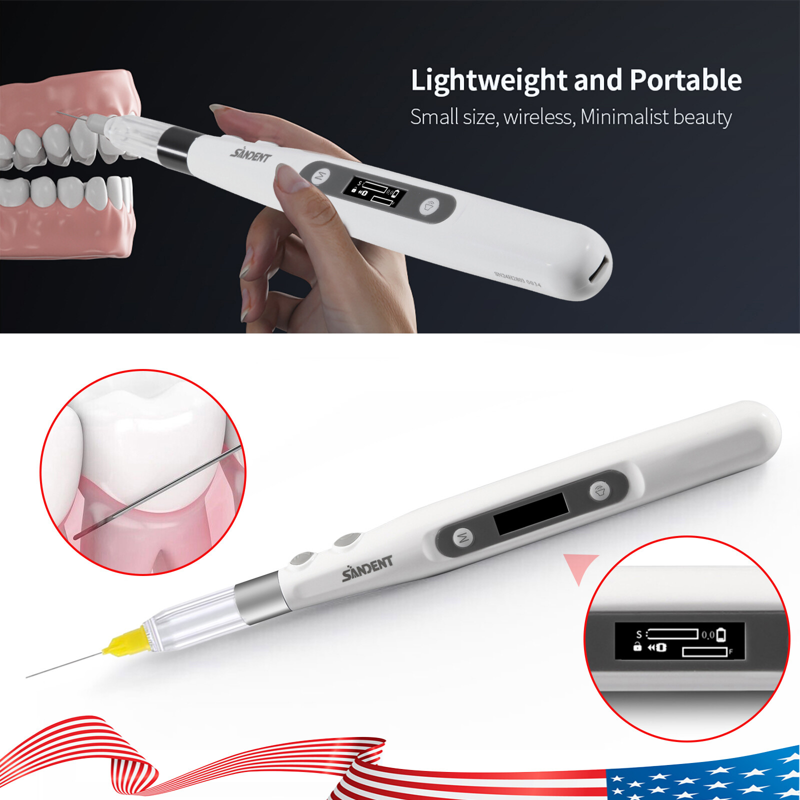 Woodpecker Style Dental Painless Oral Local Anesthesia Device anestesia Pen DE