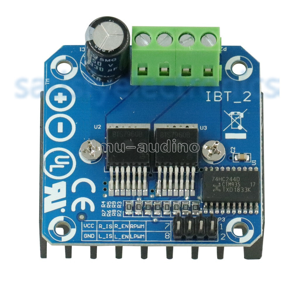 1/2/5/10PCS 43A Dual BTS7960B Stepper Motor Driver DC H-Bridge PWM For Arduino