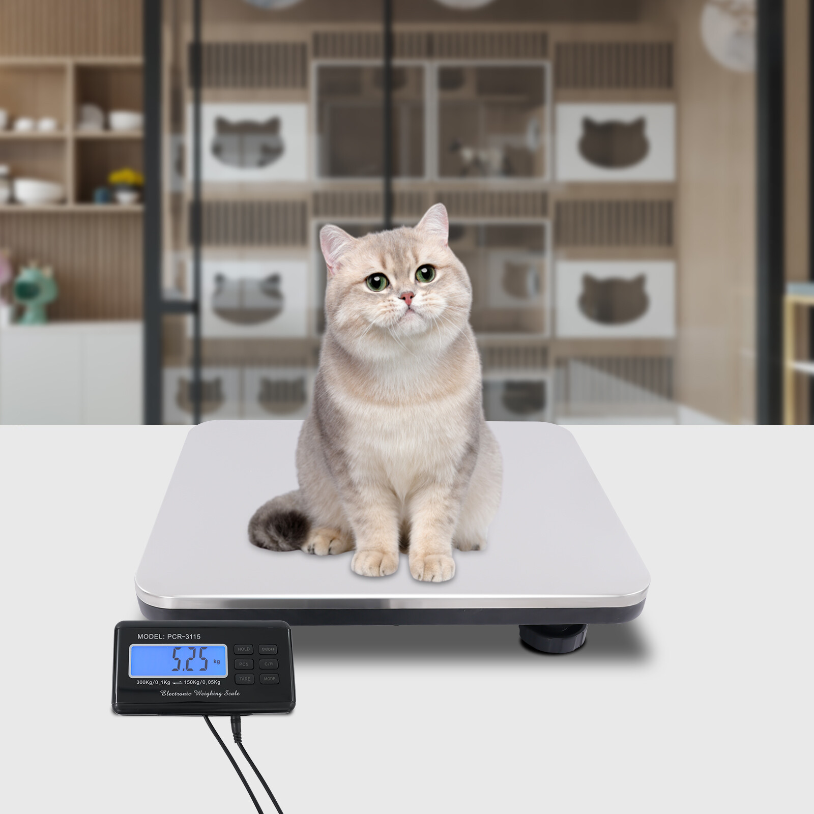 660LB Heavy Duty Digital Industry Shipping Postal Platform Scale Weight 300kg