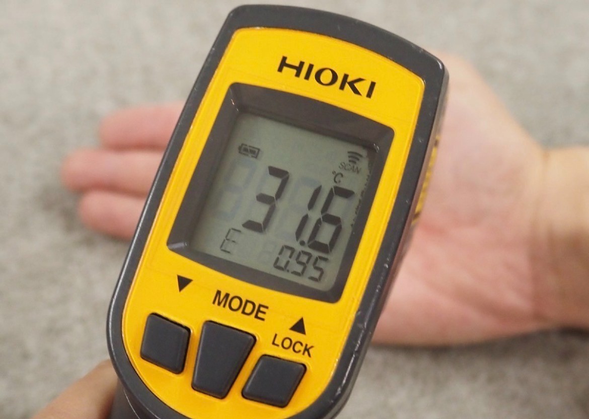 HIOKI Digital Infrared Thermometer FT3701 -60.0 to 760.0°C JUNK From JAPAN