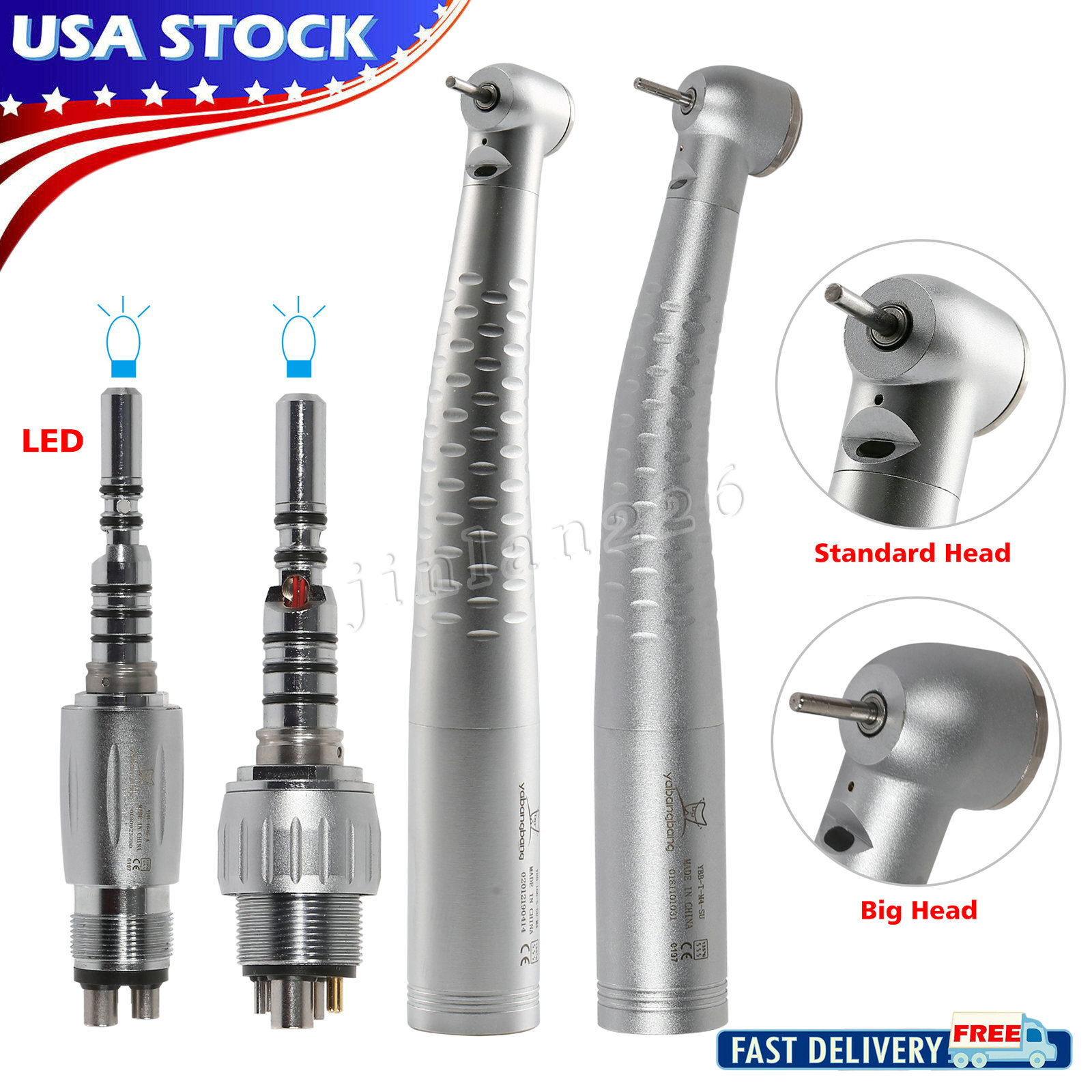 Dental Fiber Optic High Speed Handpiece Turbine for KaV MULTIflex Coupler