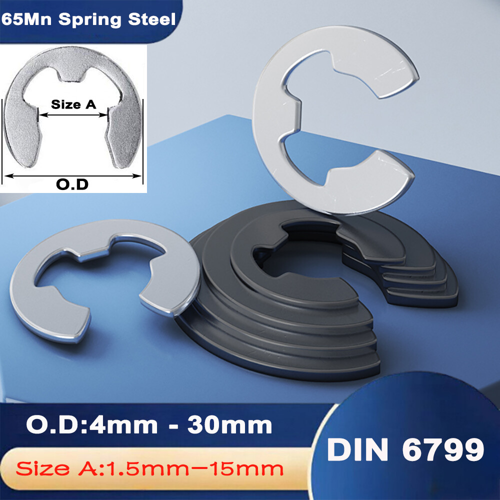 1.5mm – 24mm External E-Clips Retaining Washers All Sizes Din6799 C-Clip Circlip