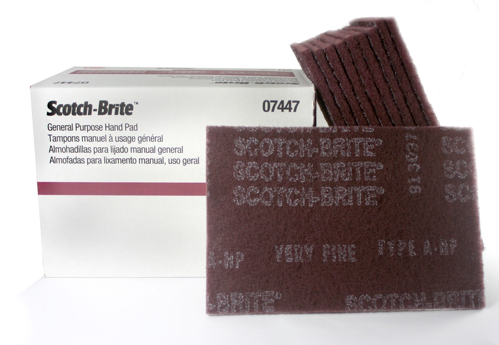 3M 07447 Scotch-Brite General Purpose Hand Pads (5 Pads)