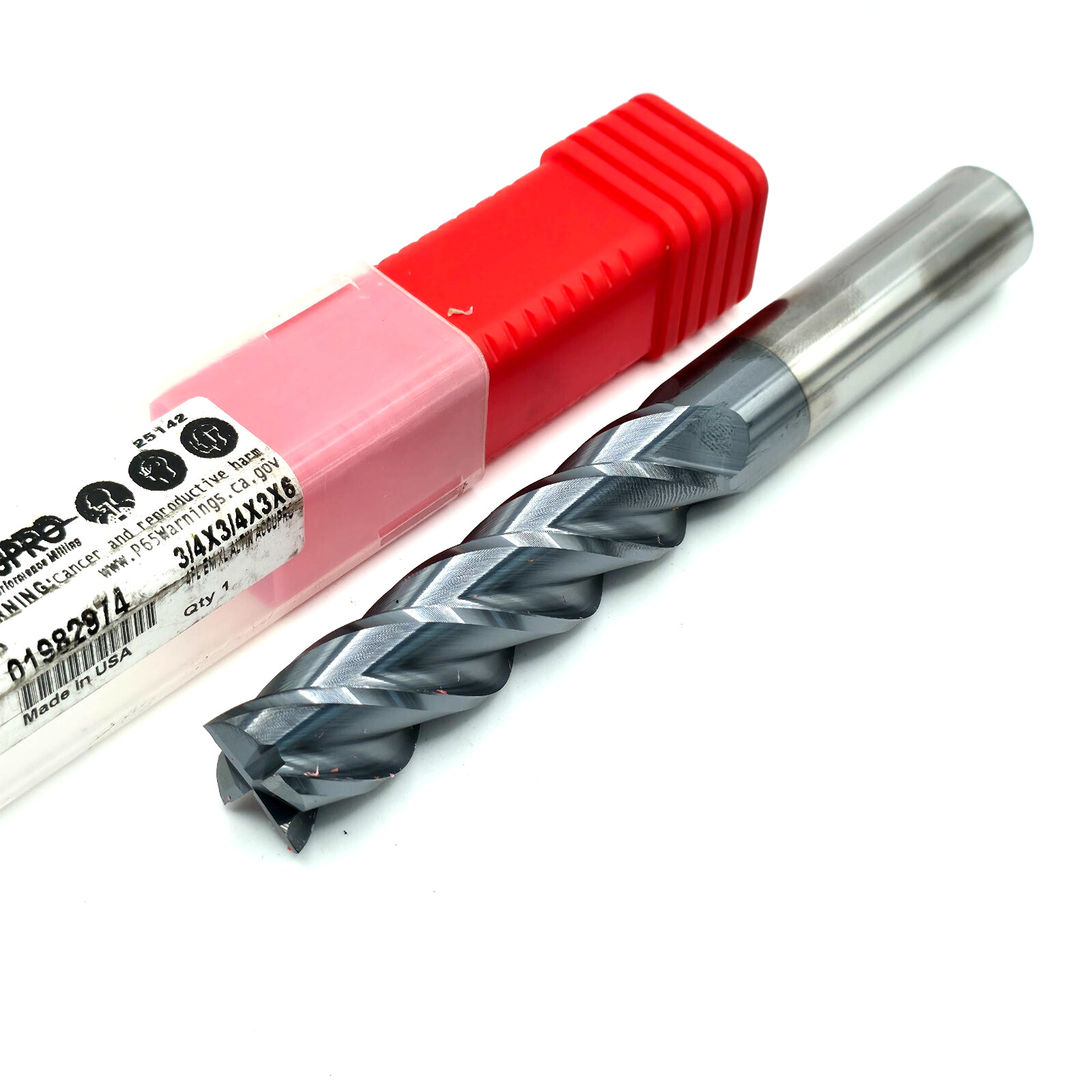 Accupro Endmill 3/4″ Dia 3″ LOC 6″ OAL 4 Flute Solid Carbide Coated 01982974 New