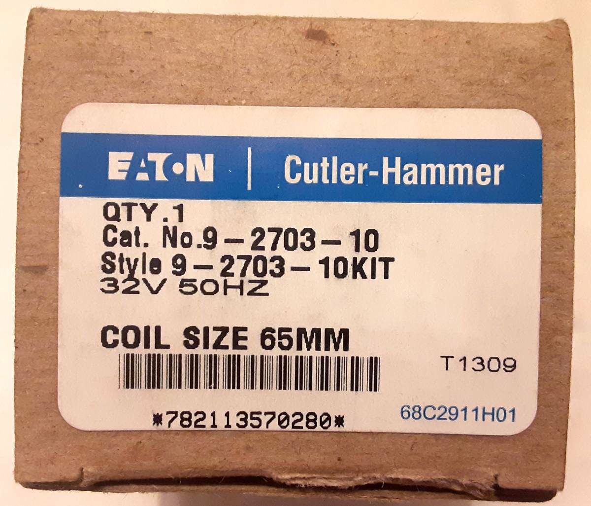 Eaton / Cutler-Hammer Starter Coil 9-2703-10 32v. 65mm. NEW. Free Shipping
