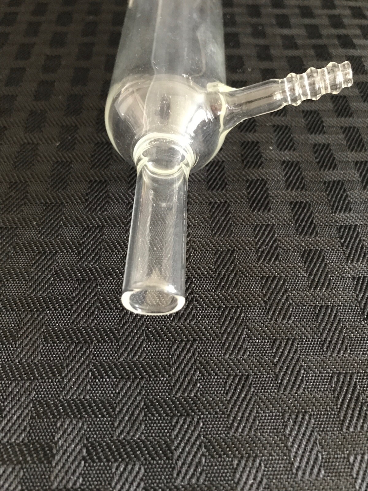 Laboratory Glass 19/38 Liebig Distillation Condenser 145mm EL Tube End 8mm Hose