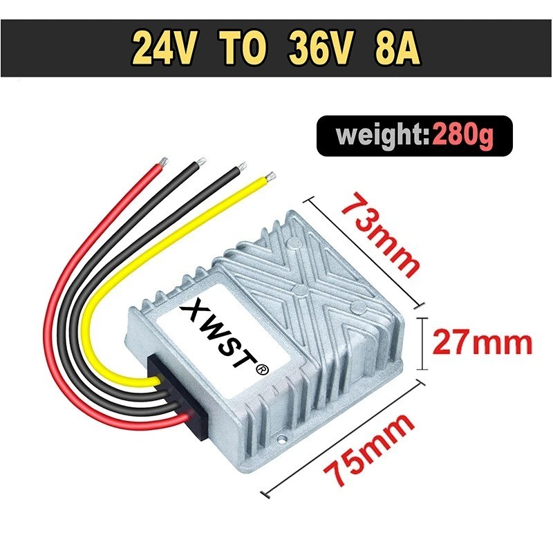 24V to 36V DC DC Step Up Boost Converter 18-35V to 36V 1A-75A Voltage Regulator