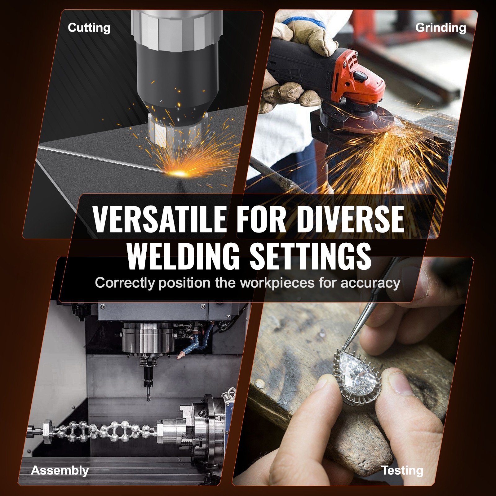 VEVOR 10KG Rotary Welding Positioner 0-90° Positioning Turntable Table 1-12RPM