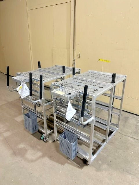**LOT OF 2** WIN HOLT COMMERCIAL ONLINE ORDER PICKING WORK STATION CART