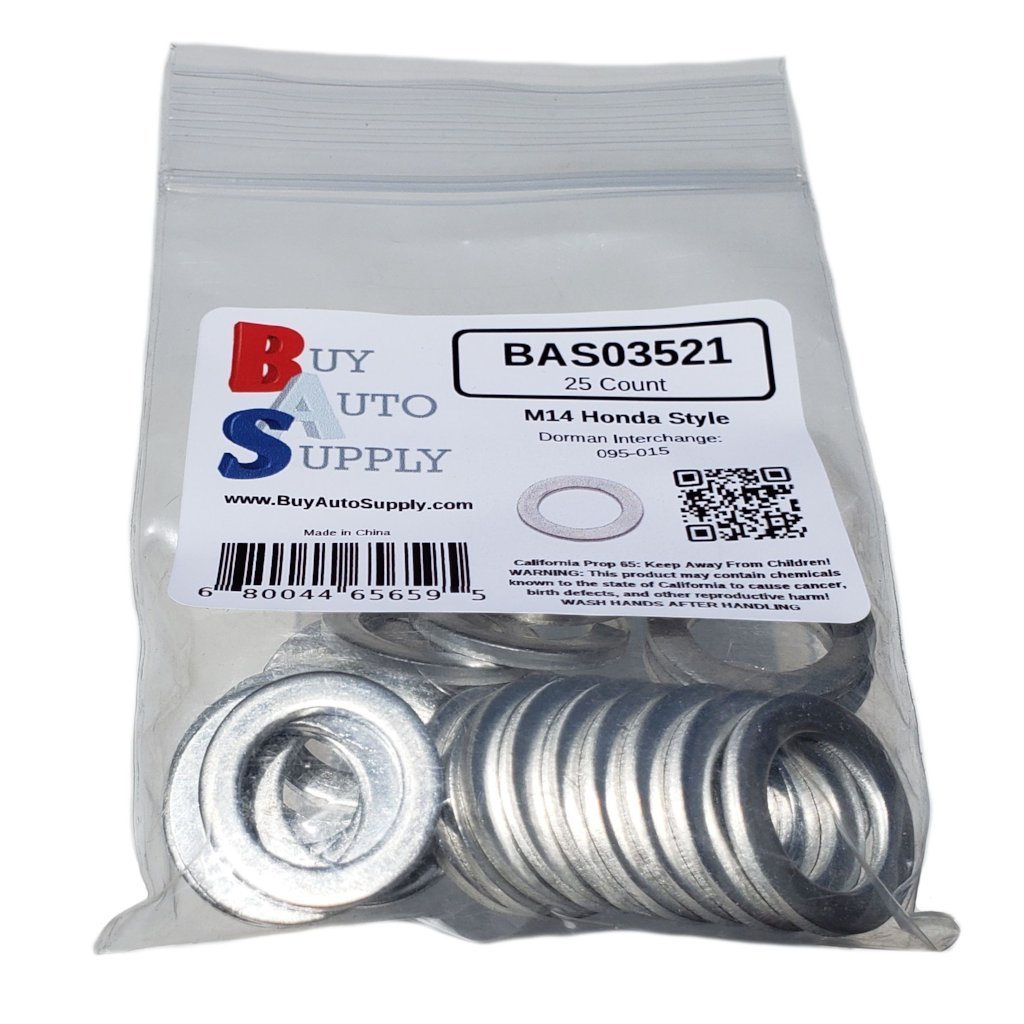 M14 Aluminum Oil Drain Plug Washer Gasket Fits Honda 94109-14000 Dorman 095-015
