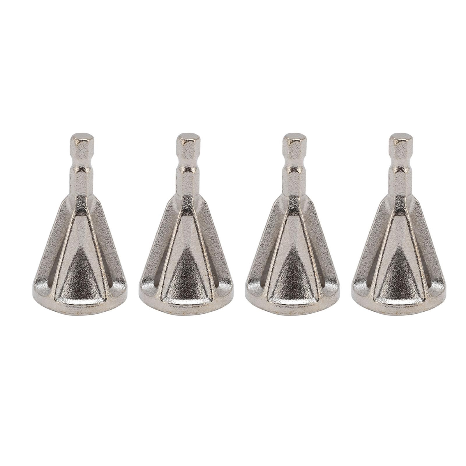 Deburring External Chamfer Tool, 4PCS High Speed Steel Bit 1/4 Hex Shank 3 Holes