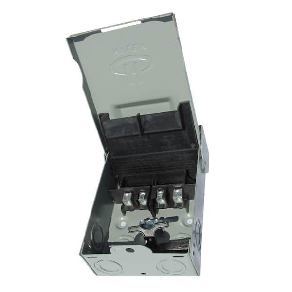 Ac Disconnect Box Electrical 60 Amp 120/240-volt Non-fuse Metallic Padlockable