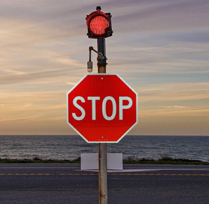 Stop sign 18×18 30×30 24×24 street authentic Reflective Road signs metal 12x12in