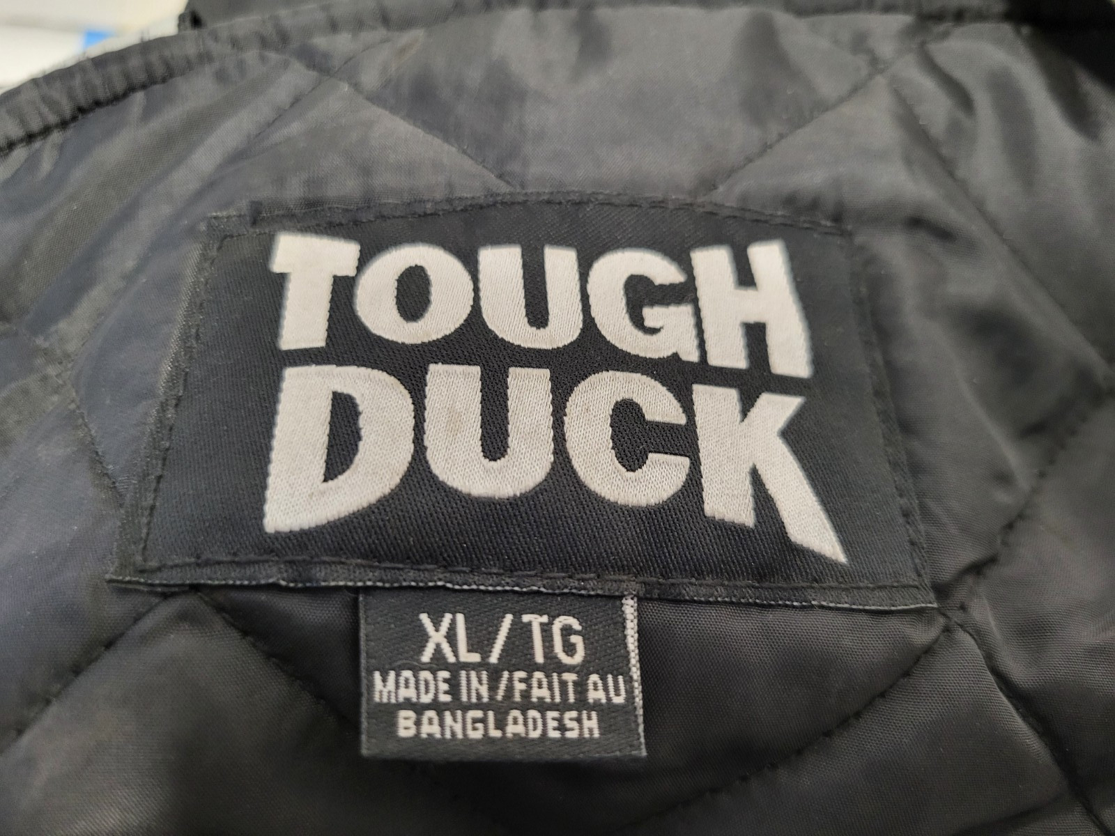 Tough Duck S79811 XL Insulated Safety Bib Overalls black