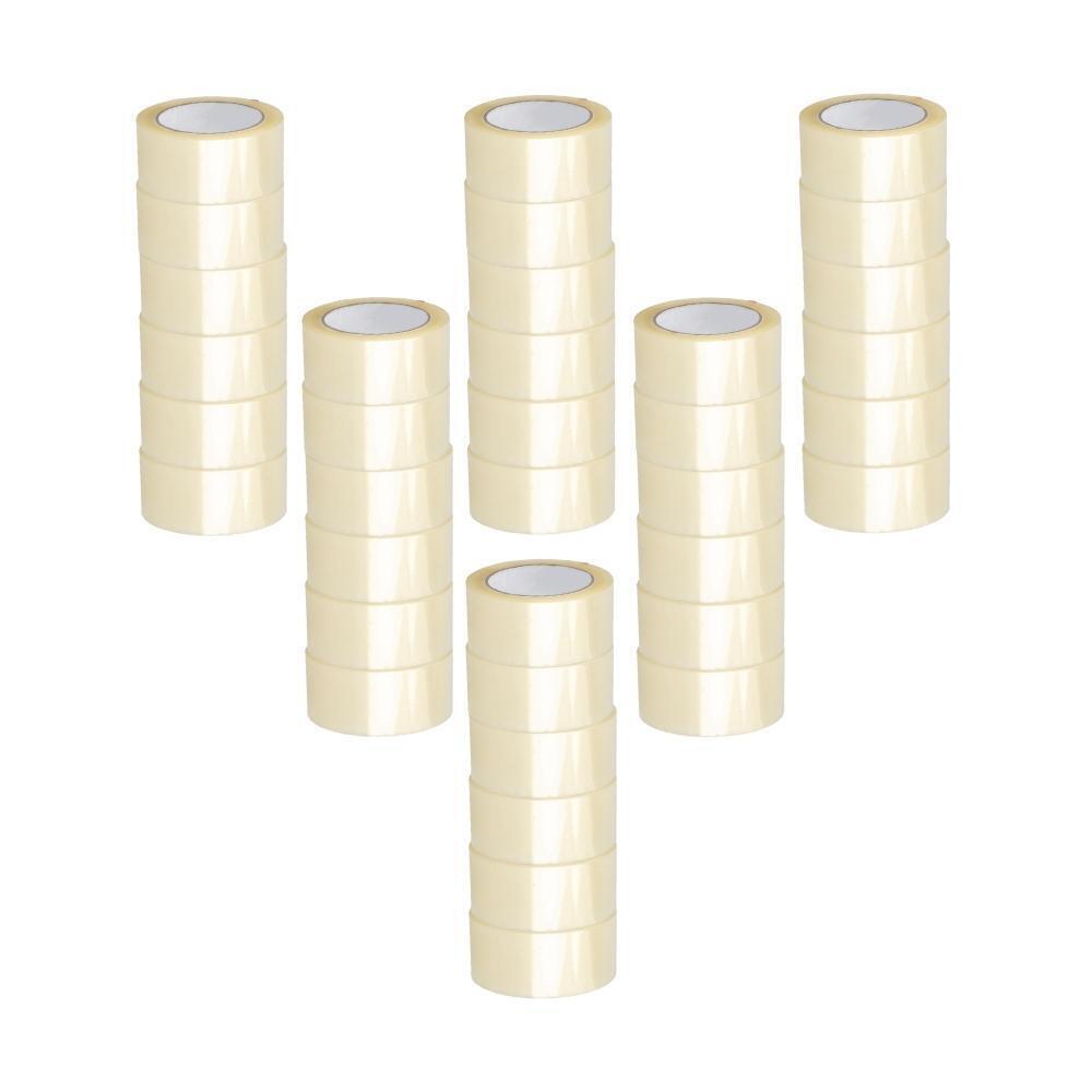 36 Rolls Carton Sealing Tape – 2″ x 110 Yards – 1.9 Mil Packaging Tape (Clear)