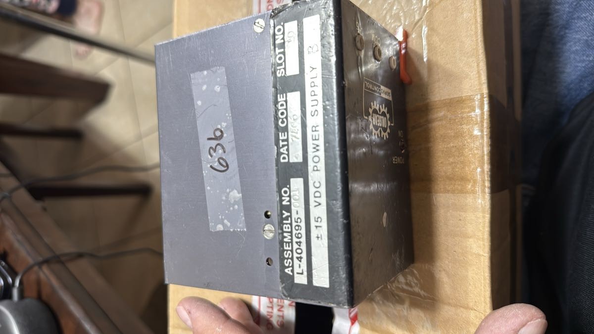Oilgear L-404695-003 +/-15 VDC Power Supply Servocontrol 636