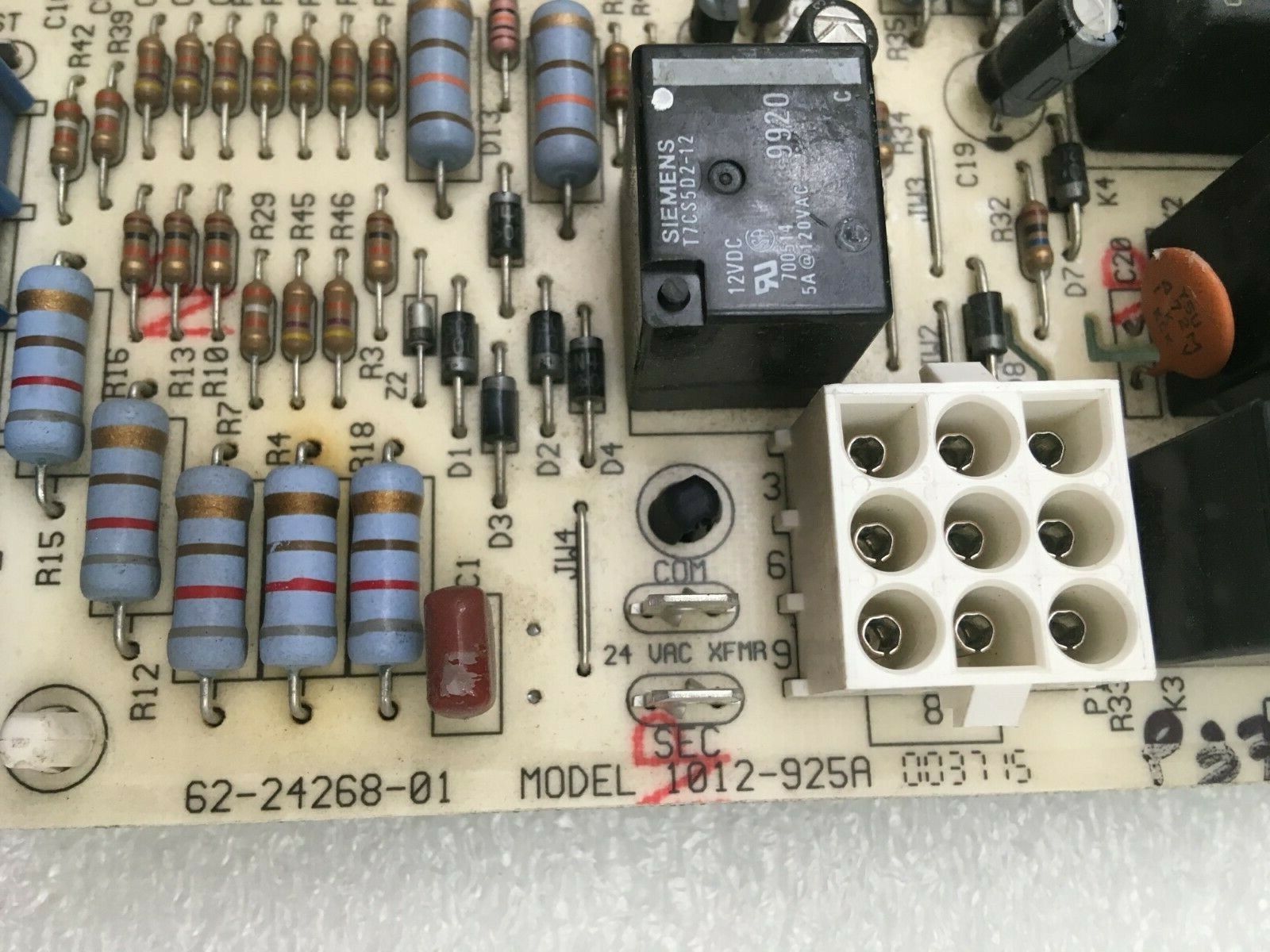 Rheem Ruud 62-24268-01 Furnace Control Circuit Board 1012-925A used #P37 #P39