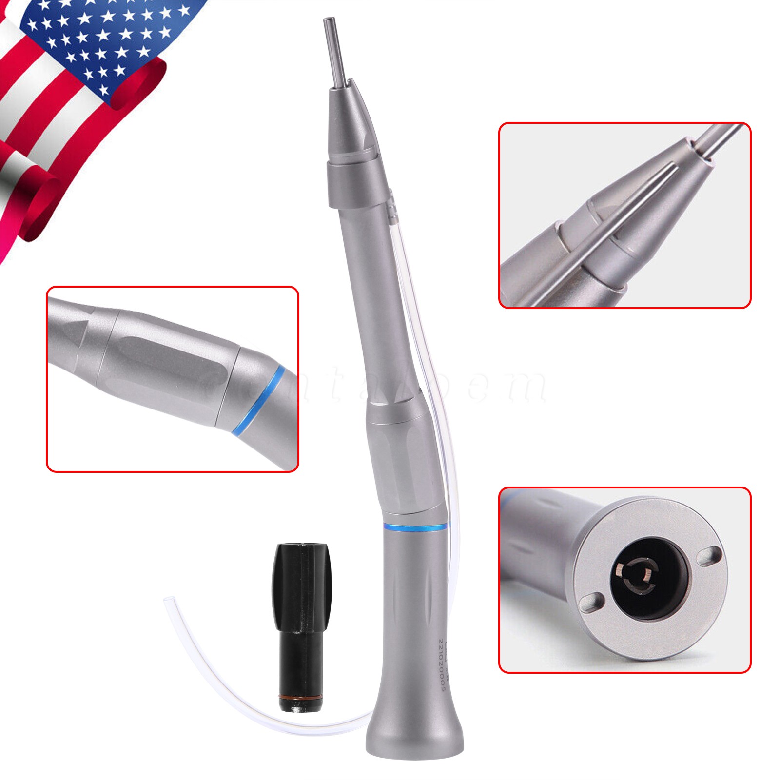 Surgical Dental 20 Degree Straight Head 1:1 Direct Drive Operation Handpiece