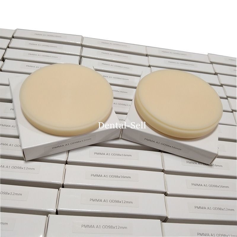 PMMA Blocks Disc Multilayer Dental Resin Round Material A1/A2/A3 Shade 98mmx16mm