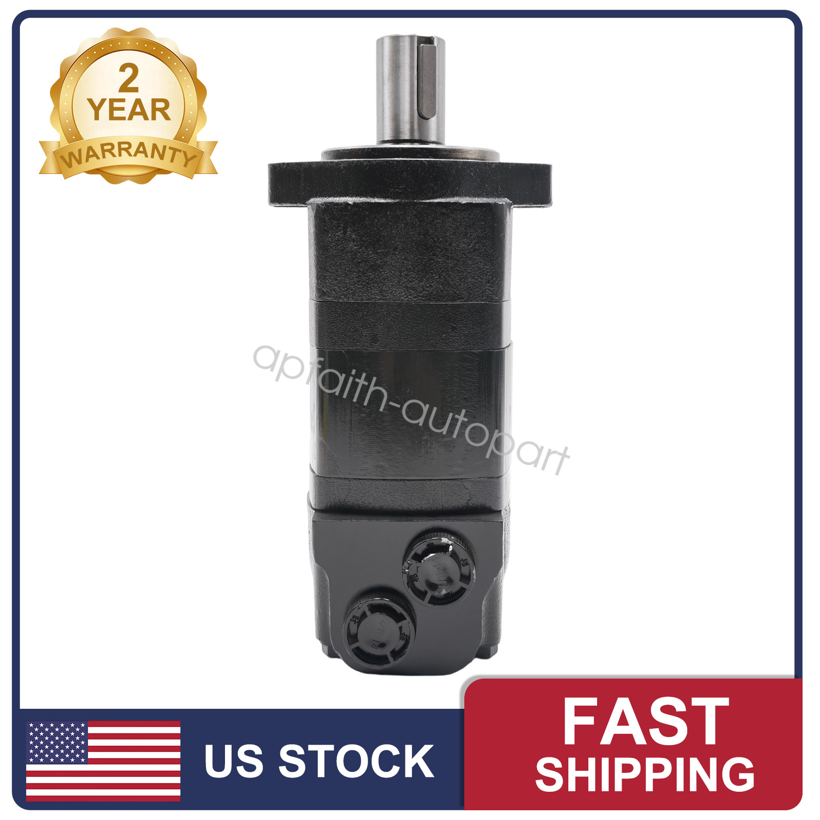 For Eaton Char-lynn 2000 Series 104-1028-006 Hydraulic Motor Staggered Ports NEW