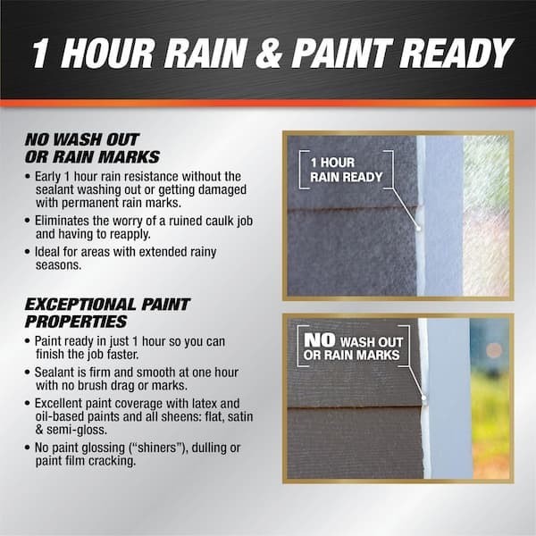 DYNAFLEX ULTRA 10.1 oz. Black Exterior Sealant for Windows, Doors, and Siding