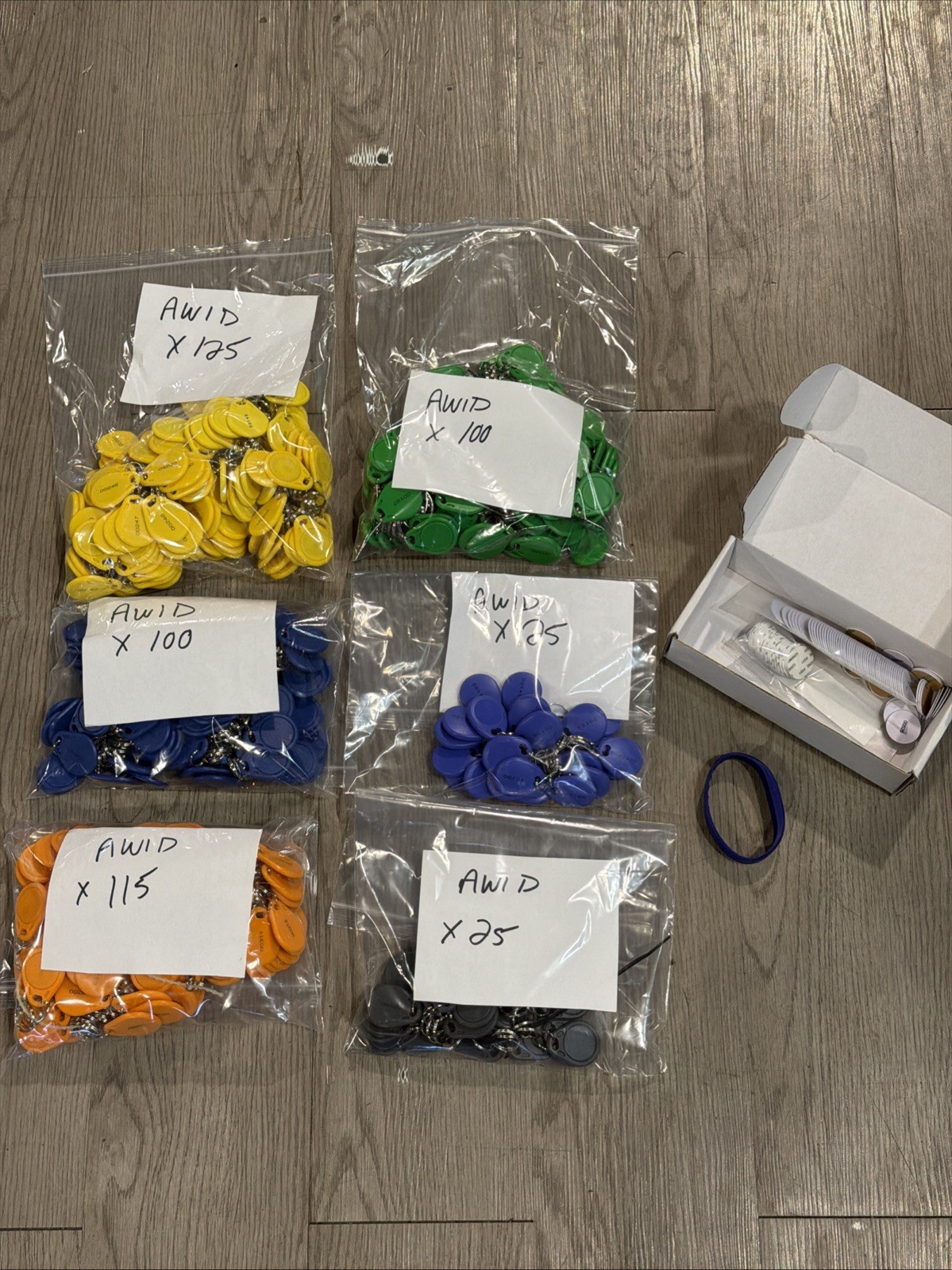 AWID Key Fob – Lot of 490 Fobs + Others. Selling For $.25 A Fob!