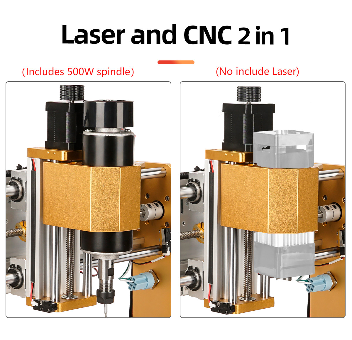 CNC 3018PLUS 500W Router Milling Drill Carving Machine Kit For PCB Wood DIY