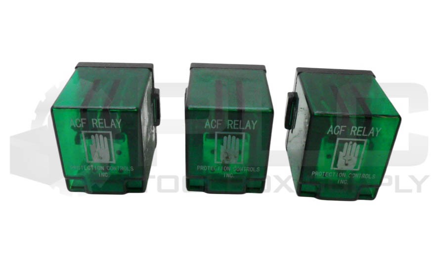 LOT OF 3 PROTECTION CONTROLS ACF RELAY