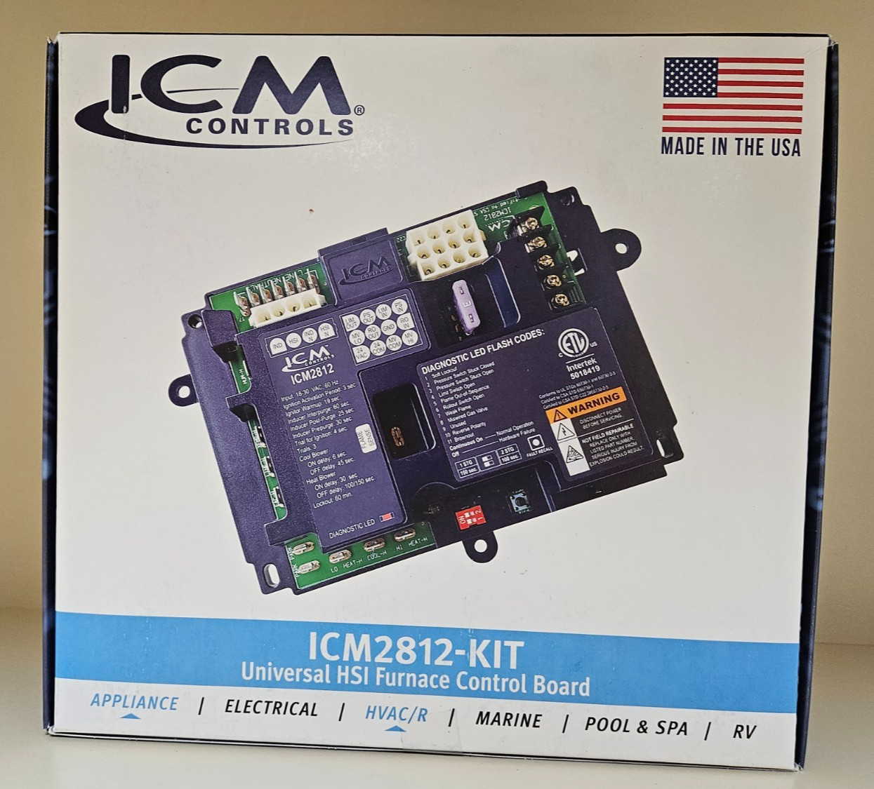 ICM Controls ICM2812-KIT Universal Ignition HSI Furnace Control Circuit Board