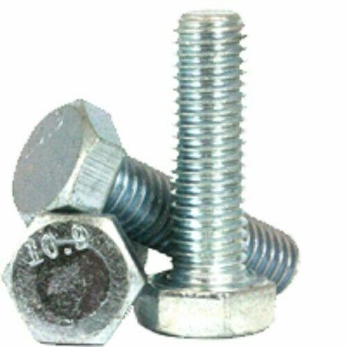 M12-1.75 X 30MM DIN 933 Coarse Hex Cap Screw 10.9 Zinc Plated 450 Pieces